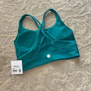 lululemon Energy Longline Bra Sonic Teal
